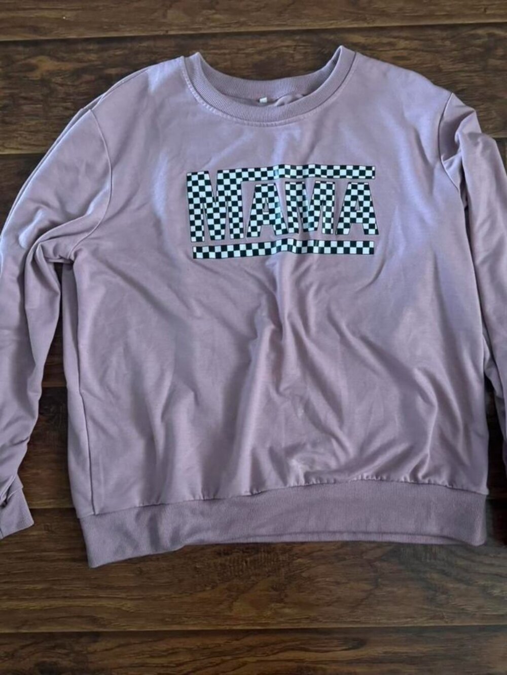 Mama Pink & Checkered sweater